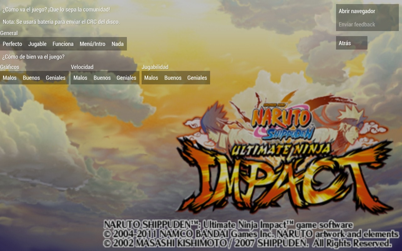 User screenshot of game