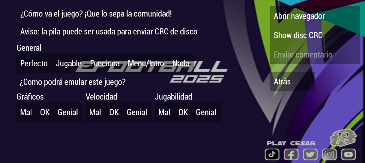 User screenshot of game